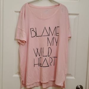 Old Navy Blame my wild heart shirt